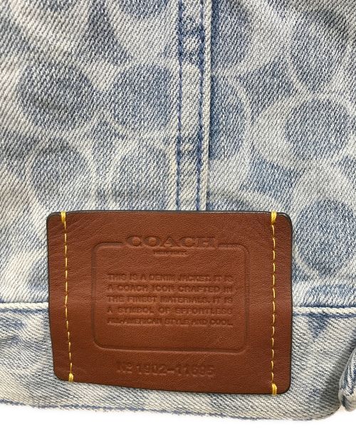 COACH（コーチ）COACH (コーチ) デニムジャケット ブルー サイズ:Lの古着・服飾アイテム