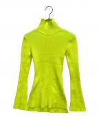 Mame Kurogouchiマメクロゴウチ）の古着「ハイネックニット」｜イエロー