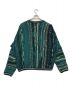 Coogi (クージー) 3Dコットンニットカーディガン ネイビー×グリーン サイズ:L：13000円
