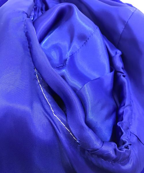 UN3D.（アンスリード）UN3D. (アンスリード) ブロッキングコート ブルー×ブラック サイズ:38の古着・服飾アイテム