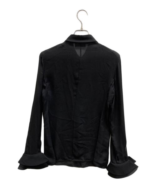 EMPORIO ARMANI（エンポリオアルマーニ）EMPORIO ARMANI (エンポリオアルマーニ) シアーシャツ ブラック サイズ:40の古着・服飾アイテム