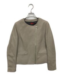 DES PRES（デ プレ）の古着「ラムレザージャケット」｜ベージュ