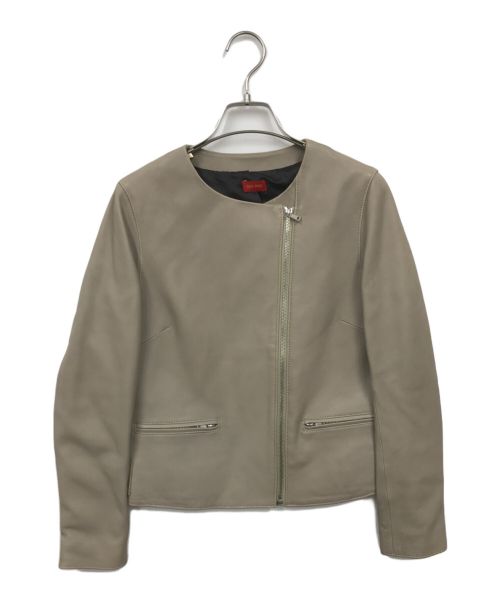 DES PRES（デ プレ）DES PRES (デ プレ) ラムレザージャケット ベージュ サイズ:36の古着・服飾アイテム