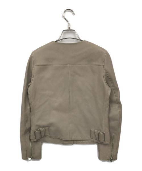 DES PRES（デ プレ）DES PRES (デ プレ) ラムレザージャケット ベージュ サイズ:36の古着・服飾アイテム