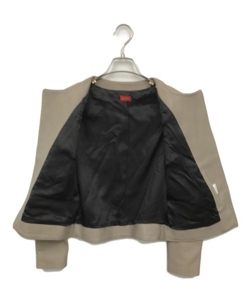 DES PRES（デ プレ）DES PRES (デ プレ) ラムレザージャケット ベージュ サイズ:36の古着・服飾アイテム