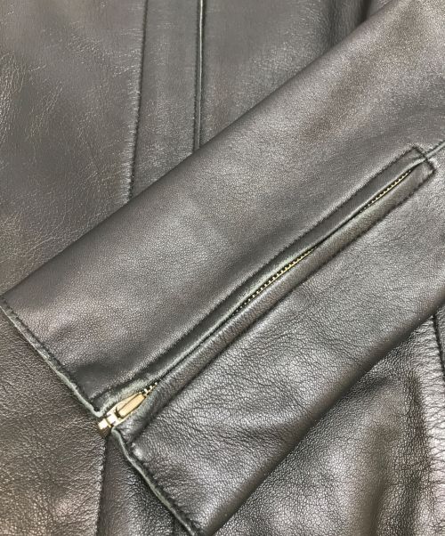 ANAYI（アナイ）ANAYI (アナイ) レザージャケット ブラック サイズ:36の古着・服飾アイテム