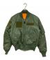 VALLEY APPAREL L.L.C.（バレー アパレル）の古着「リバーシブルMA-1ジャケット」｜グリーン
