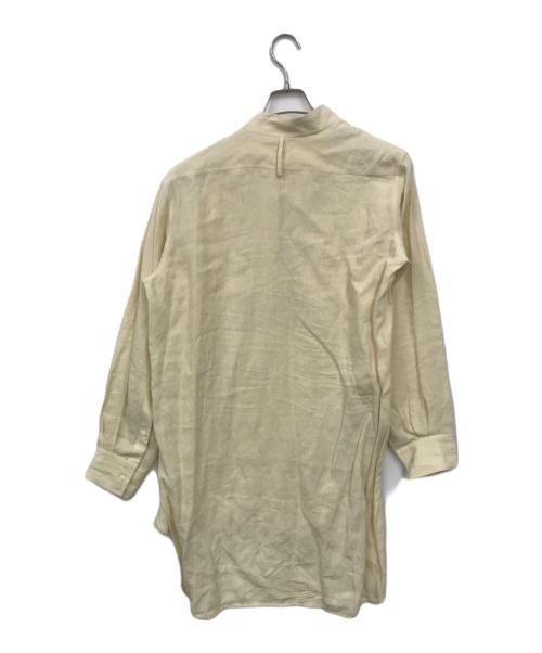 LOEWE（ロエベ）LOEWE (ロエベ) リネンアシンメトリーシャツ アイボリー サイズ:Mの古着・服飾アイテム