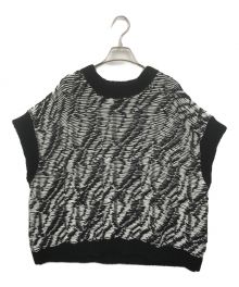 LOEWE（ロエベ）の古着「ニットベスト」｜ホワイト×ブラック