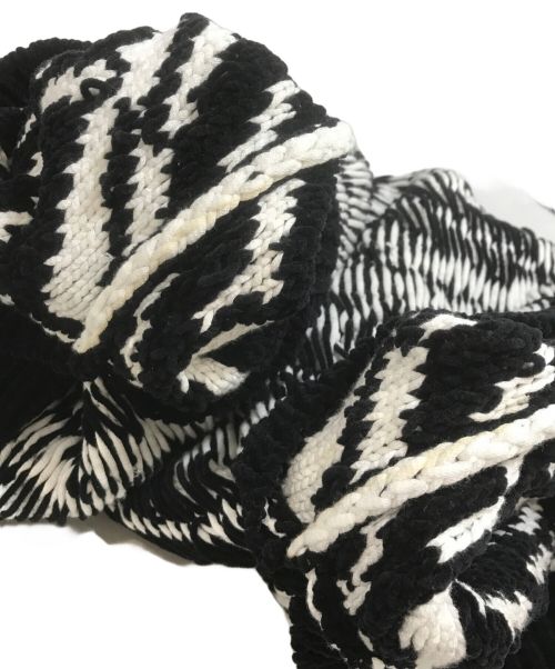 LOEWE（ロエベ）LOEWE (ロエベ) ニットベスト ホワイト×ブラック サイズ:Mの古着・服飾アイテム