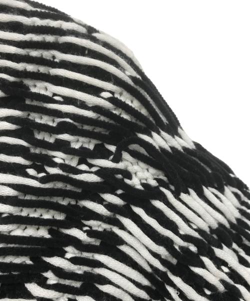 LOEWE（ロエベ）LOEWE (ロエベ) ニットベスト ホワイト×ブラック サイズ:Mの古着・服飾アイテム