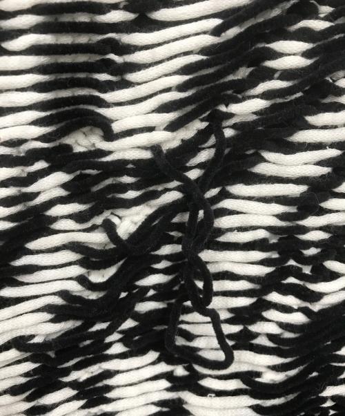 LOEWE（ロエベ）LOEWE (ロエベ) ニットベスト ホワイト×ブラック サイズ:Mの古着・服飾アイテム