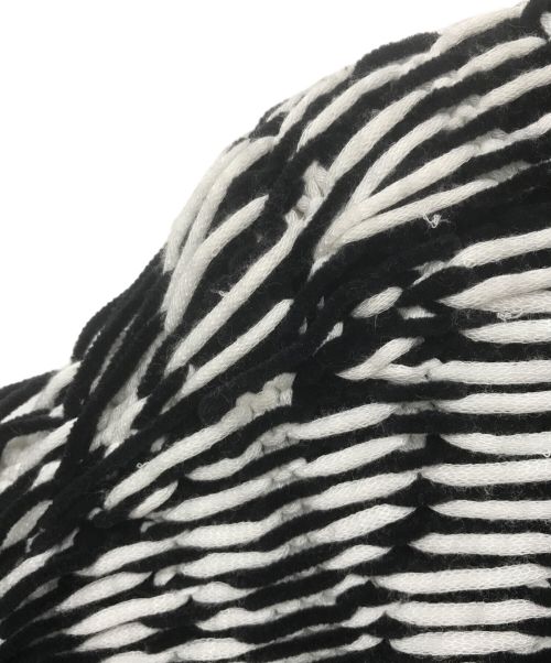 LOEWE（ロエベ）LOEWE (ロエベ) ニットベスト ホワイト×ブラック サイズ:Mの古着・服飾アイテム