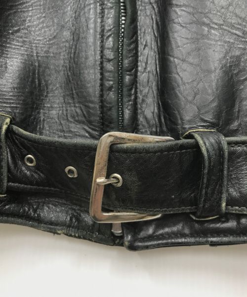 Taylors Leatherwear（テイラーズレザーウェア）Taylors Leatherwear (テイラーズレザーウェア) レザーライダースジャケット ブラック サイズ:34の古着・服飾アイテム