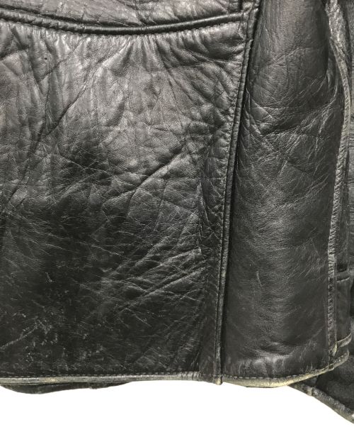 Taylors Leatherwear（テイラーズレザーウェア）Taylors Leatherwear (テイラーズレザーウェア) レザーライダースジャケット ブラック サイズ:34の古着・服飾アイテム