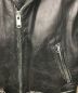 中古・古着 Taylors Leatherwear (テイラーズレザーウェア) レザーライダースジャケット ブラック サイズ:34：10000円