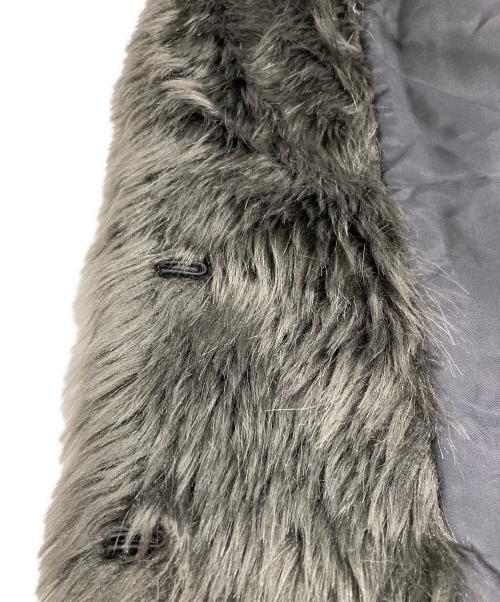 YOKO CHAN（ヨーコチャン）YOKO CHAN (ヨーコチャン) フェイクファーノーカラーコート ブラック サイズ:38の古着・服飾アイテム