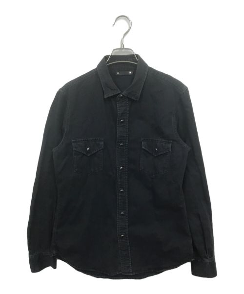 MINEDENIM（マインデニム）MINEDENIM (マインデニム) デニムウエスタンシャツ ブラック サイズ:Mの古着・服飾アイテム