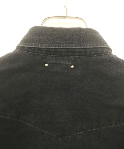 MINEDENIM（マインデニム）MINEDENIM (マインデニム) デニムウエスタンシャツ ブラック サイズ:Mの古着・服飾アイテム