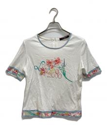 LEONARD（レオナール）の古着「フラワープリントTシャツ」｜ホワイト