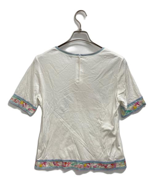 LEONARD（レオナール）LEONARD (レオナール) フラワープリントTシャツ ホワイト サイズ:Mの古着・服飾アイテム