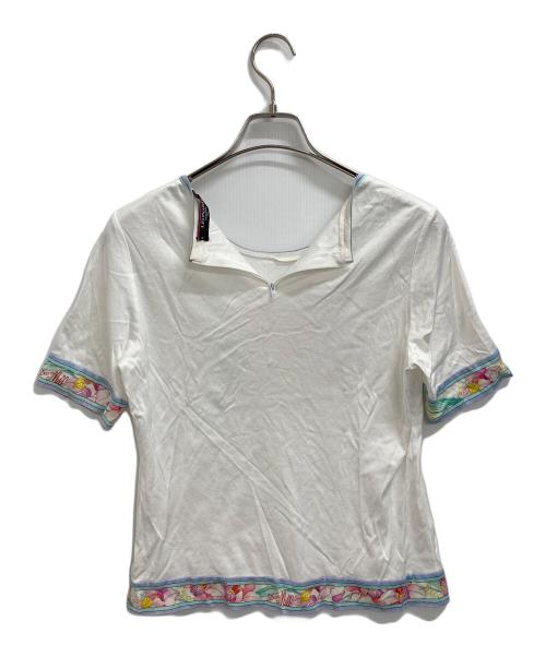 LEONARD（レオナール）LEONARD (レオナール) フラワープリントTシャツ ホワイト サイズ:Mの古着・服飾アイテム