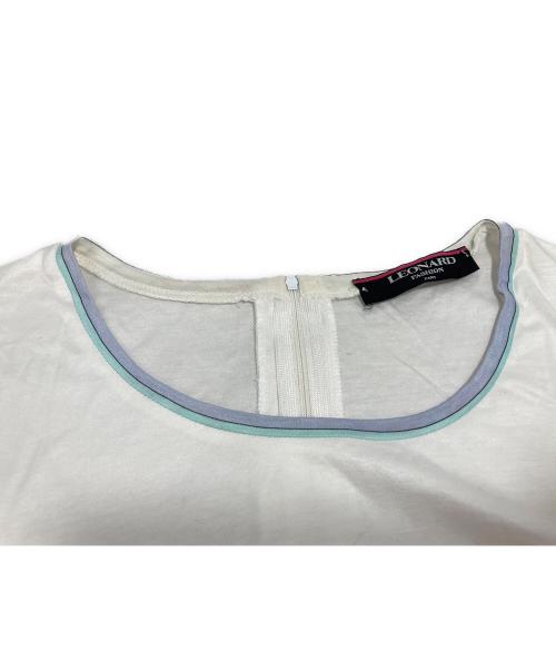 LEONARD（レオナール）LEONARD (レオナール) フラワープリントTシャツ ホワイト サイズ:Mの古着・服飾アイテム