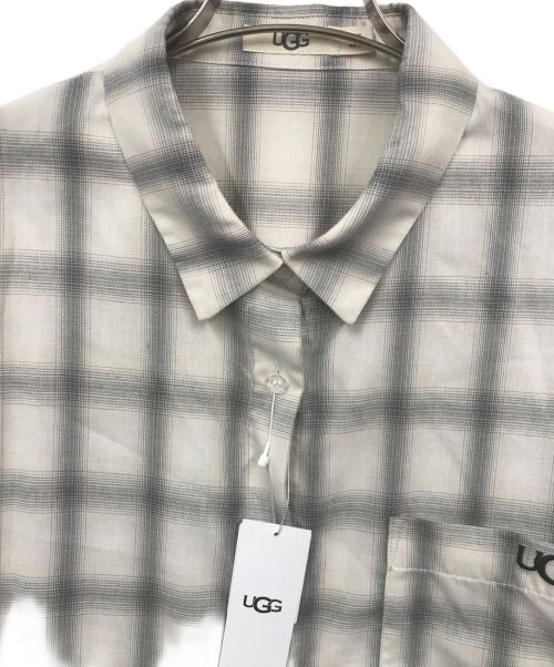 UGG（アグ）UGG (アグ) オンブレチェックシャツワンピース グレー サイズ:M 未使用品の古着・服飾アイテム