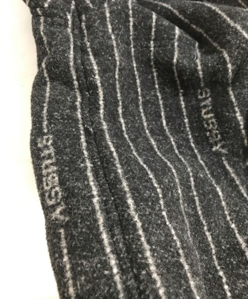 NIKE（ナイキ）NIKE (ナイキ) stussy (ステューシー) Striped Wool Jacket ブラック サイズ:Lの古着・服飾アイテム