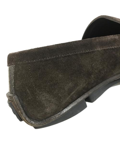 GUCCI（グッチ）GUCCI (グッチ) スウェードドライビングシューズ ブラウン サイズ:41 1/2の古着・服飾アイテム