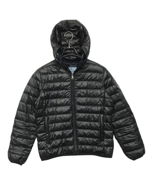 PRADA（プラダ）PRADA (プラダ) 三角プレートダウンジャケット ブラック サイズ:38の古着・服飾アイテム