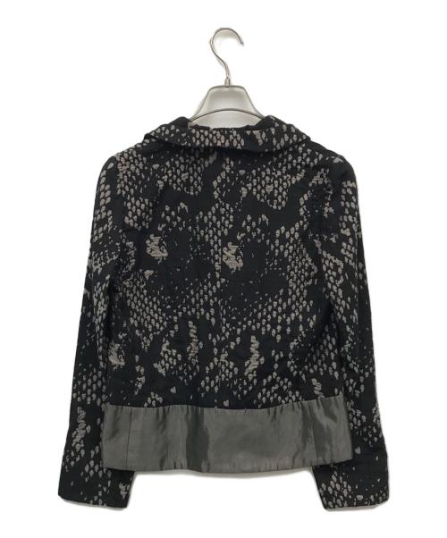 ISSEY MIYAKE（イッセイミヤケ）ISSEY MIYAKE (イッセイミヤケ) ジャガードジャケット ネイビー サイズ:2の古着・服飾アイテム