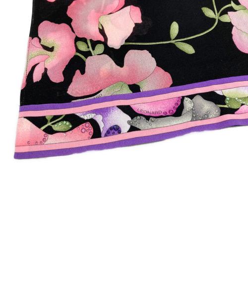 LEONARD（レオナール）LEONARD (レオナール) スカーフ ブラックの古着・服飾アイテム