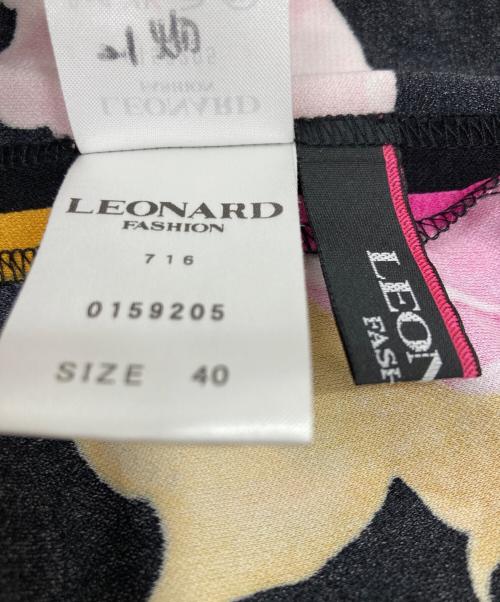 LEONARD（レオナール）LEONARD (レオナール) ブラウス ピンク×ブラック サイズ:40の古着・服飾アイテム
