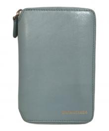 BALENCIAGA（バレンシアガ）の古着「ラウンドファスナー財布」｜スカイブルー