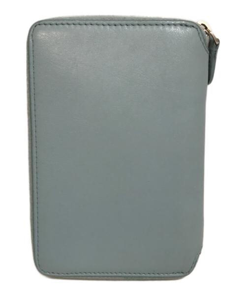 BALENCIAGA（バレンシアガ）BALENCIAGA (バレンシアガ) ラウンドファスナー財布 スカイブルーの古着・服飾アイテム