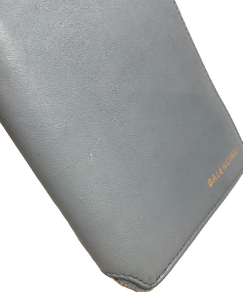 BALENCIAGA（バレンシアガ）BALENCIAGA (バレンシアガ) ラウンドファスナー財布 スカイブルーの古着・服飾アイテム