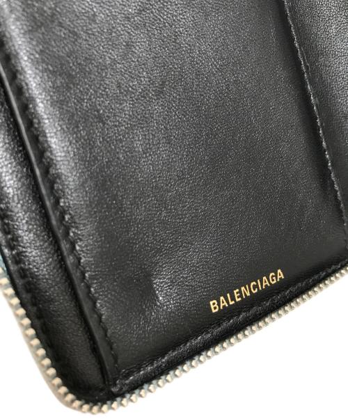 BALENCIAGA（バレンシアガ）BALENCIAGA (バレンシアガ) ラウンドファスナー財布 スカイブルーの古着・服飾アイテム