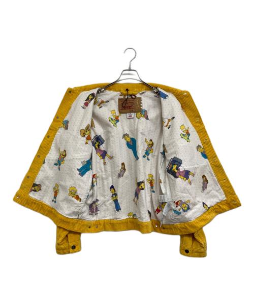 LEVI'S（リーバイス）LEVI'S (リーバイス) The SIMPSONS (ザ シンプソンズ) コーデュロイジャケット イエロー サイズ:Mの古着・服飾アイテム
