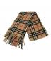 Burberry's (バーバリーズ) カシミヤブレンドノヴァチェックマフラー ブラウン：6000円