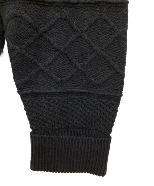 NEIL BARRETT（ニールバレット）NEIL BARRETT (ニールバレット) ケーブルニット ブラック サイズ:XLの古着・服飾アイテム