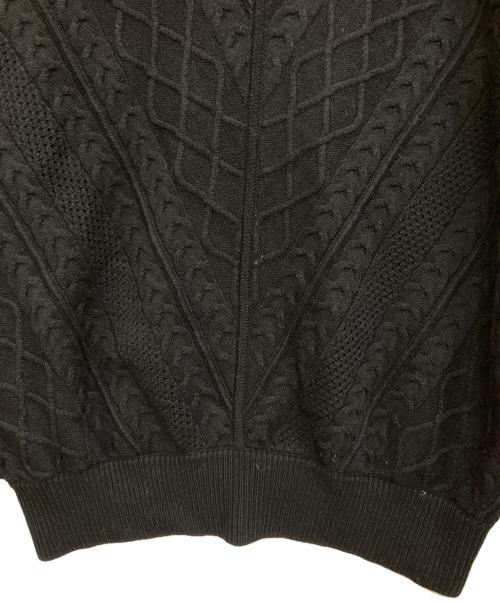 NEIL BARRETT（ニールバレット）NEIL BARRETT (ニールバレット) ケーブルニット ブラック サイズ:XLの古着・服飾アイテム