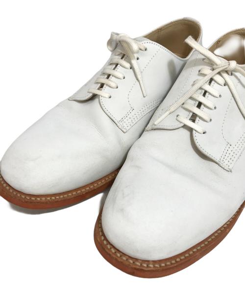 SANDERS（サンダース）SANDERS (サンダース) ヌバックオフィサーシューズ ホワイト サイズ:71/2の古着・服飾アイテム