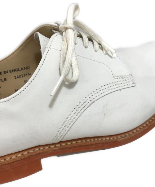 SANDERS（サンダース）SANDERS (サンダース) ヌバックオフィサーシューズ ホワイト サイズ:71/2の古着・服飾アイテム