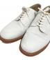 中古・古着 SANDERS (サンダース) ヌバックオフィサーシューズ ホワイト サイズ:71/2：10000円