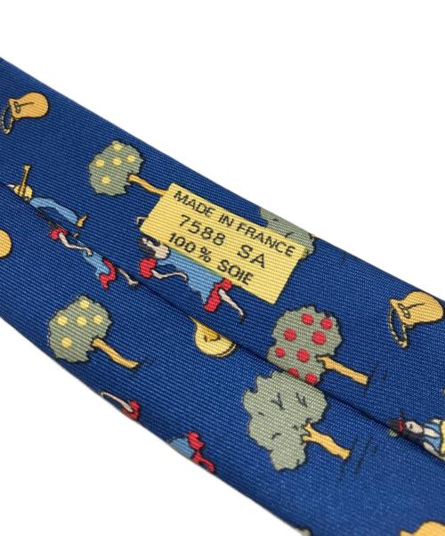 HERMES（エルメス）HERMES (エルメス) ネクタイ ネイビー サイズ:150の古着・服飾アイテム