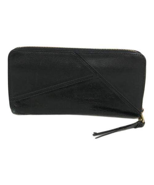 LOEWE（ロエベ）LOEWE (ロエベ) ラウンドファスナー財布 ブラックの古着・服飾アイテム