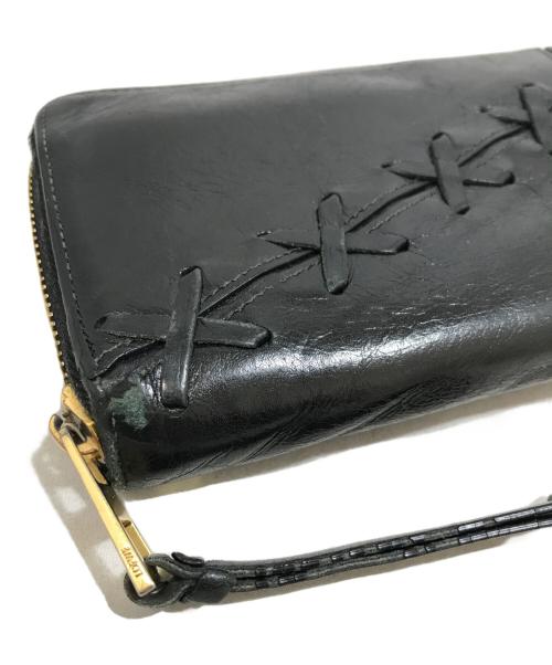 LOEWE（ロエベ）LOEWE (ロエベ) ラウンドファスナー財布 ブラックの古着・服飾アイテム