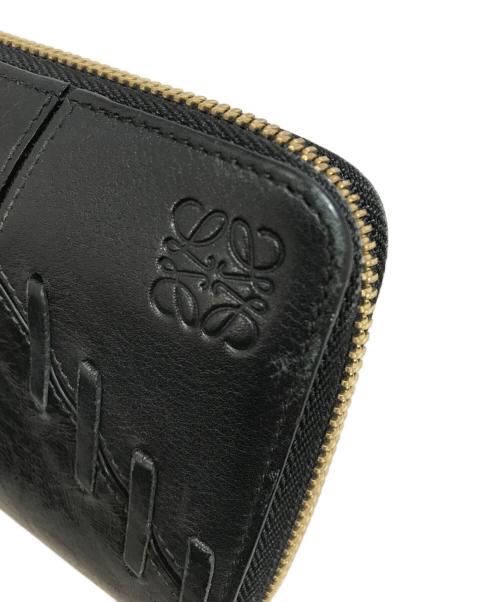 LOEWE（ロエベ）LOEWE (ロエベ) ラウンドファスナー財布 ブラックの古着・服飾アイテム