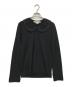 COMME des GARCONS COMME des GARCONS（コムデギャルソン コムデギャルソン）の古着「フリルカラーカットソー」｜ブラック